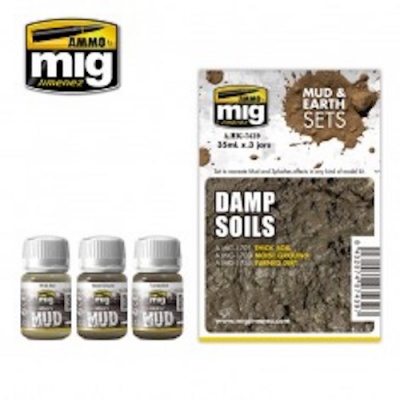 Ammo Mig A.Mig 7439 Damp Soils Set